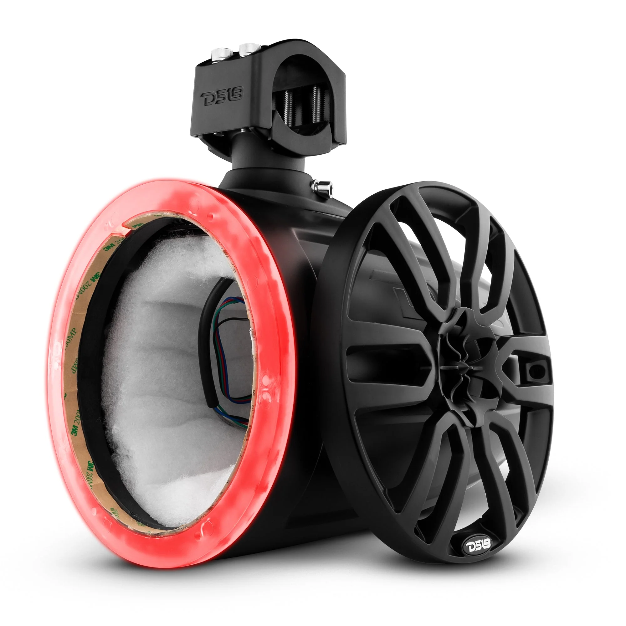 Luces LED RGB NXL de 8" para torre vacía de vehículos marinos y deportes de motor - Negro
