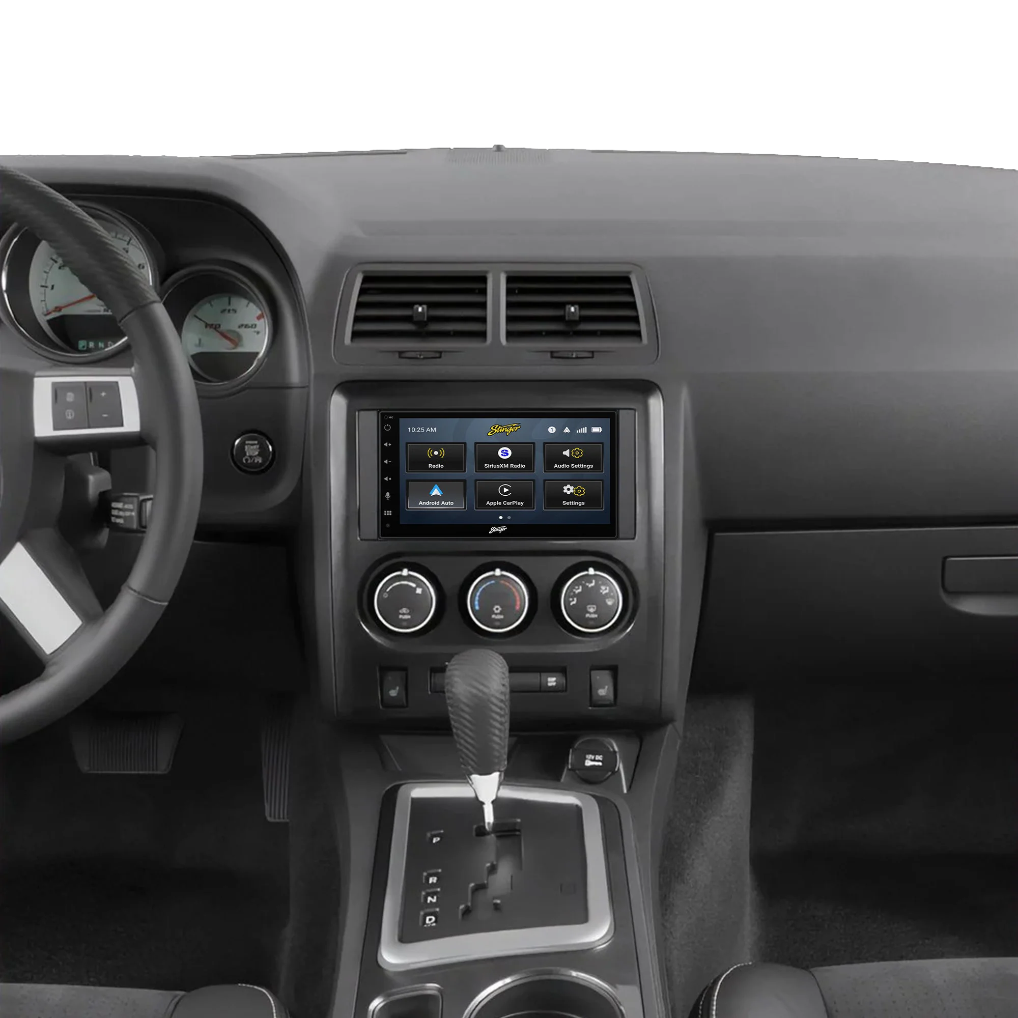 Dodge Challenger (2008-2014)/Charger (2008-2010) Stinger 6.8" Double DIN Radio Kit | Plug-&-Play