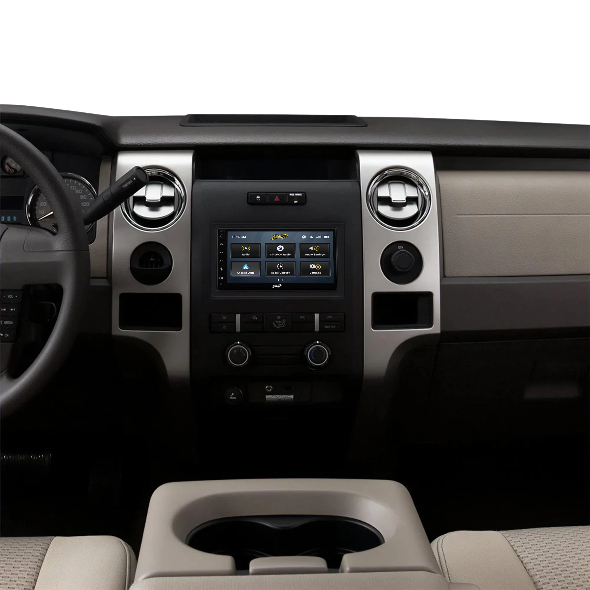 Ford F-150 (2009-2014) Stinger 6.8" Double DIN Radio Kit | Plug-&-Play