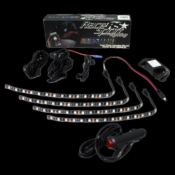LED Interior RGB Multi-Color Accent Kit ColorSMART Smartphone Controlled by Race Sport Lighting