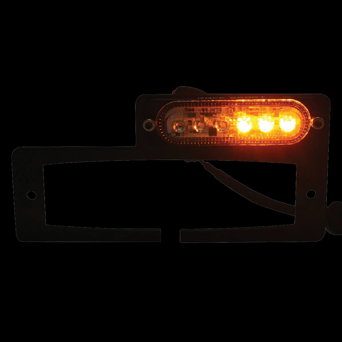 Race Sport Add On White-Amber LED Strobe Flasher Heavy Duty Plate for Hitch Light Bar Kits