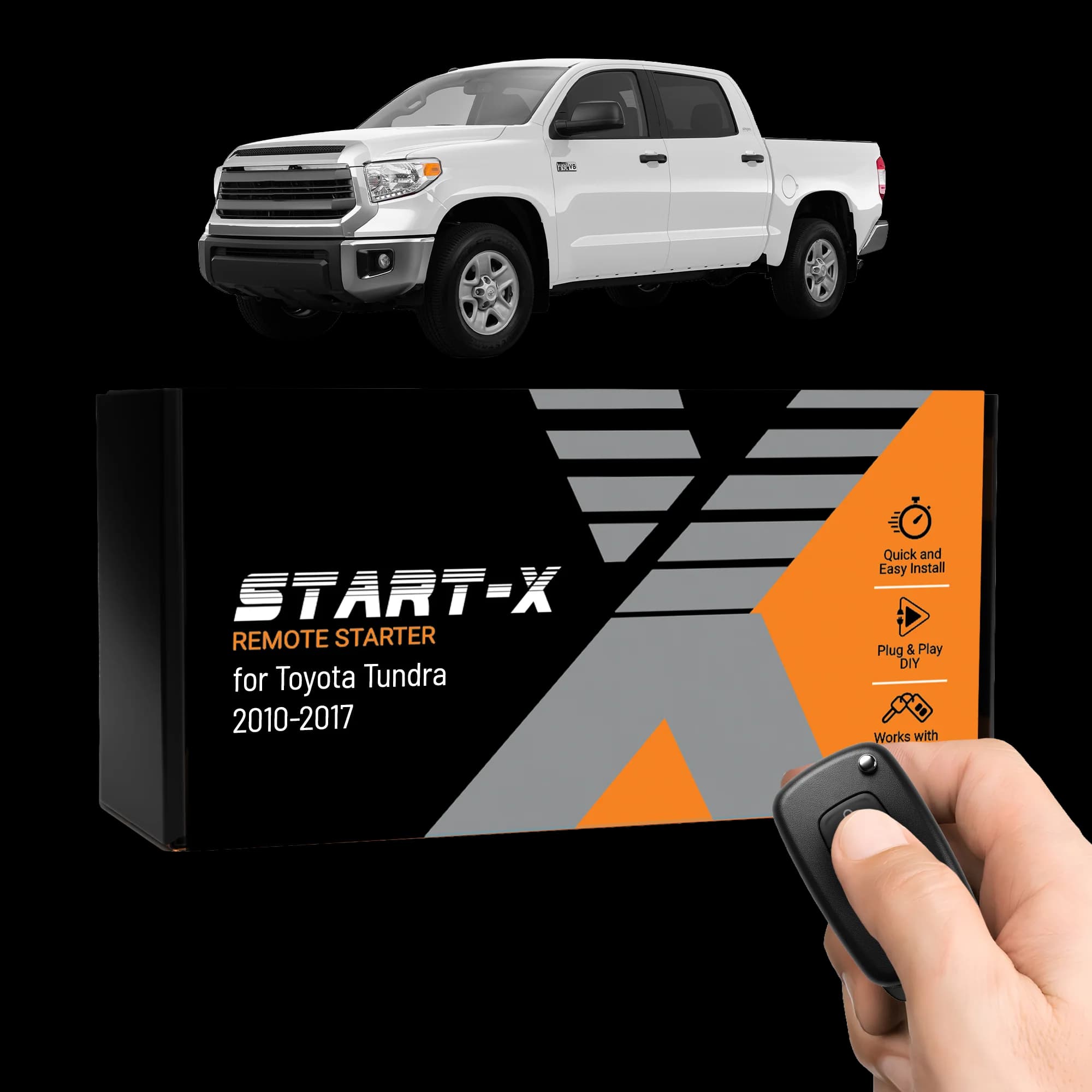 Start-X Complete Plug N Play Remote Starter kit for Toyota Tundra (2010-2017) / Key Start