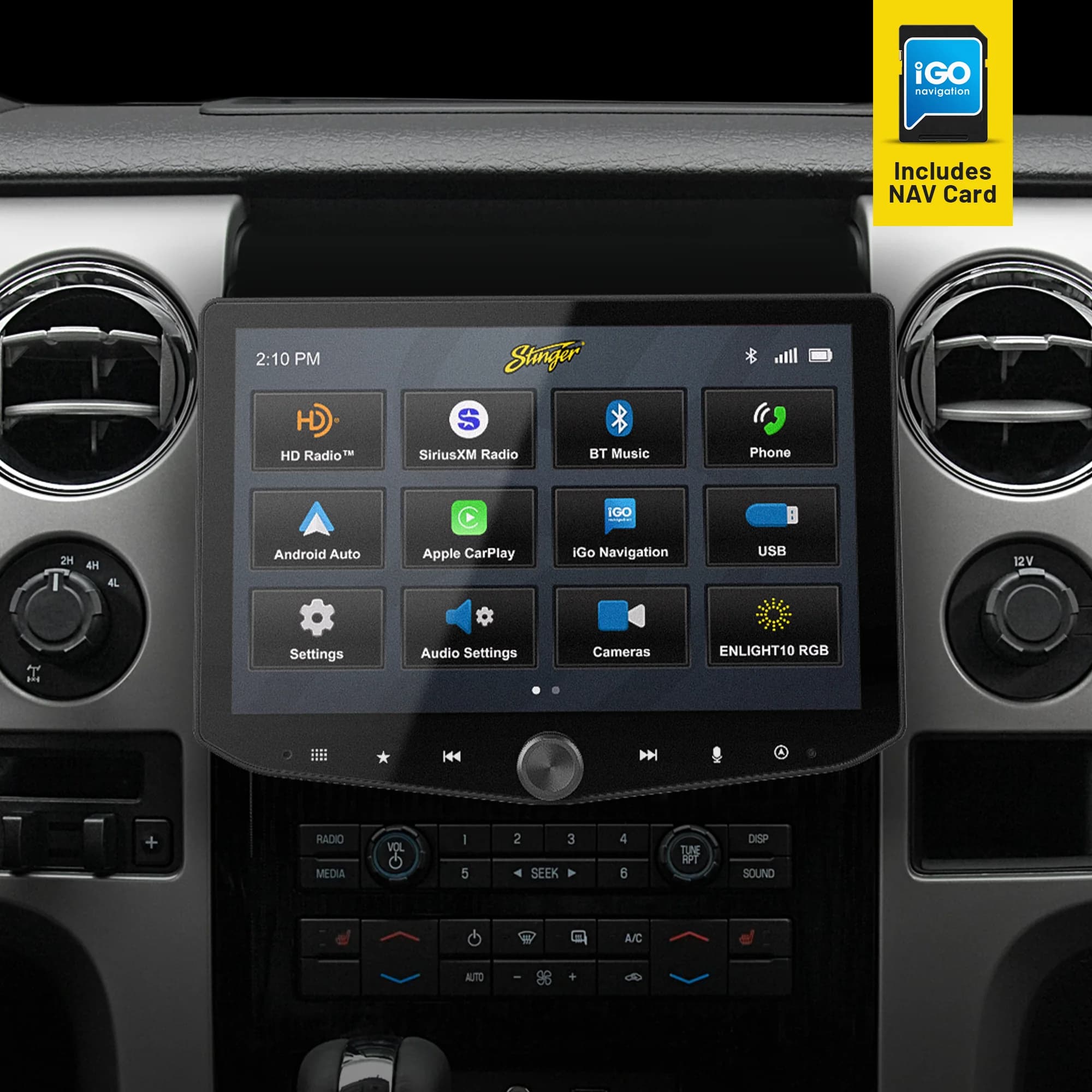 HORIZON10 Ford F-150 (2009-2014) 10" Radio Kit w/Nav Card