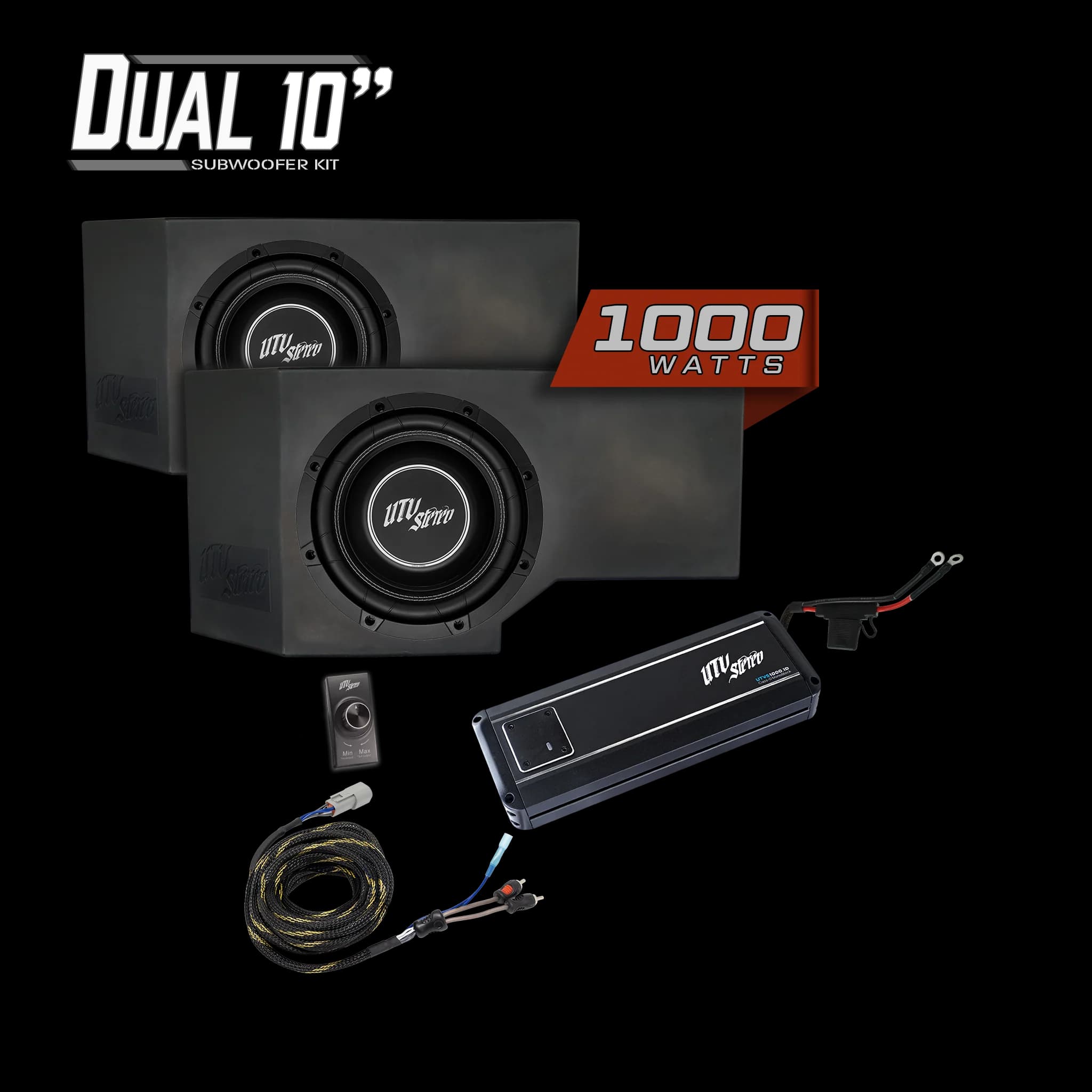 Kit de Subwoofer Doble 10" 1000W para Can-Am Defender HD11 | UTVS-DEF2-1000-2-GO