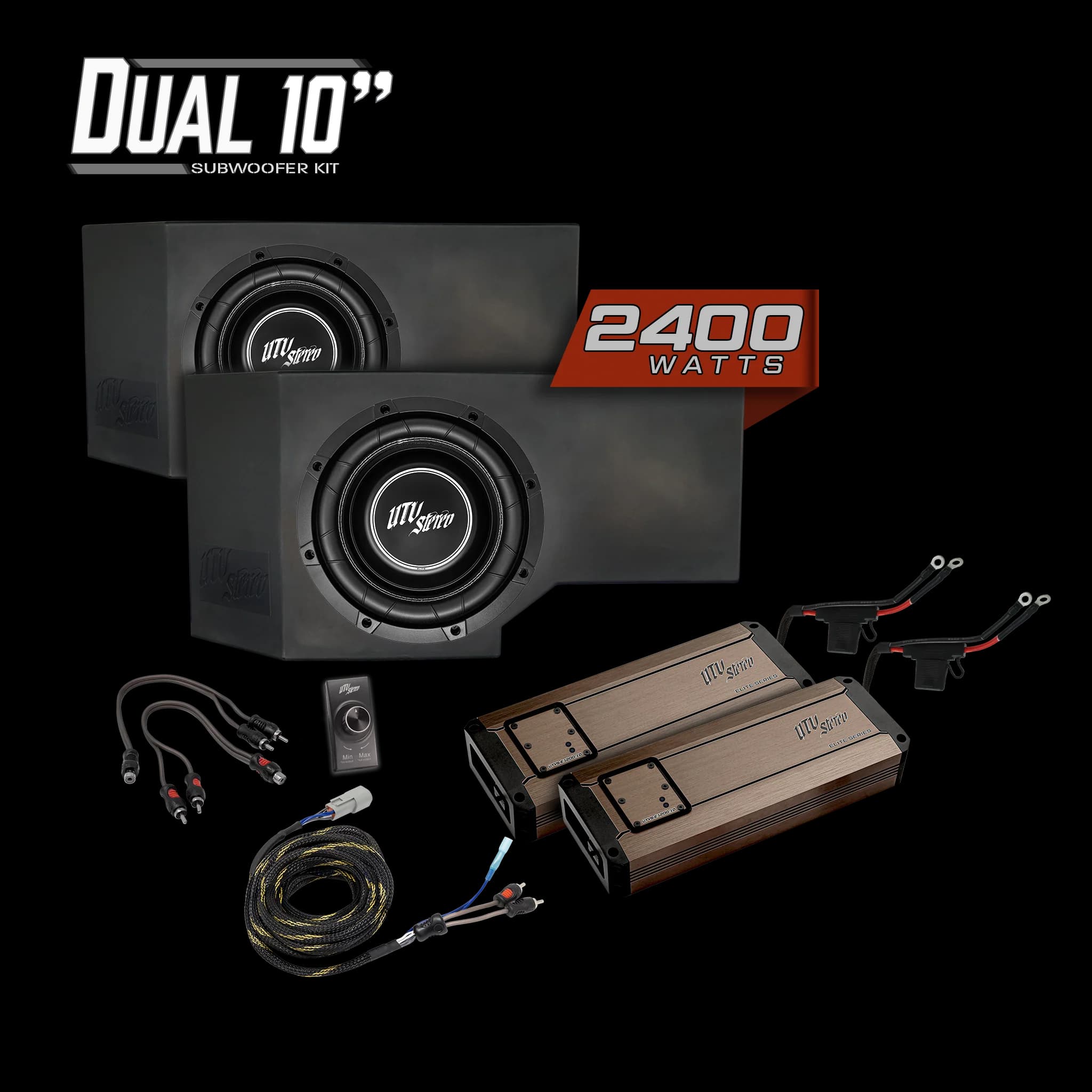Kit de Subwoofer Doble 10" 2400W para Can-Am Defender HD11 | UTVS-DEF2-2400-2-GO