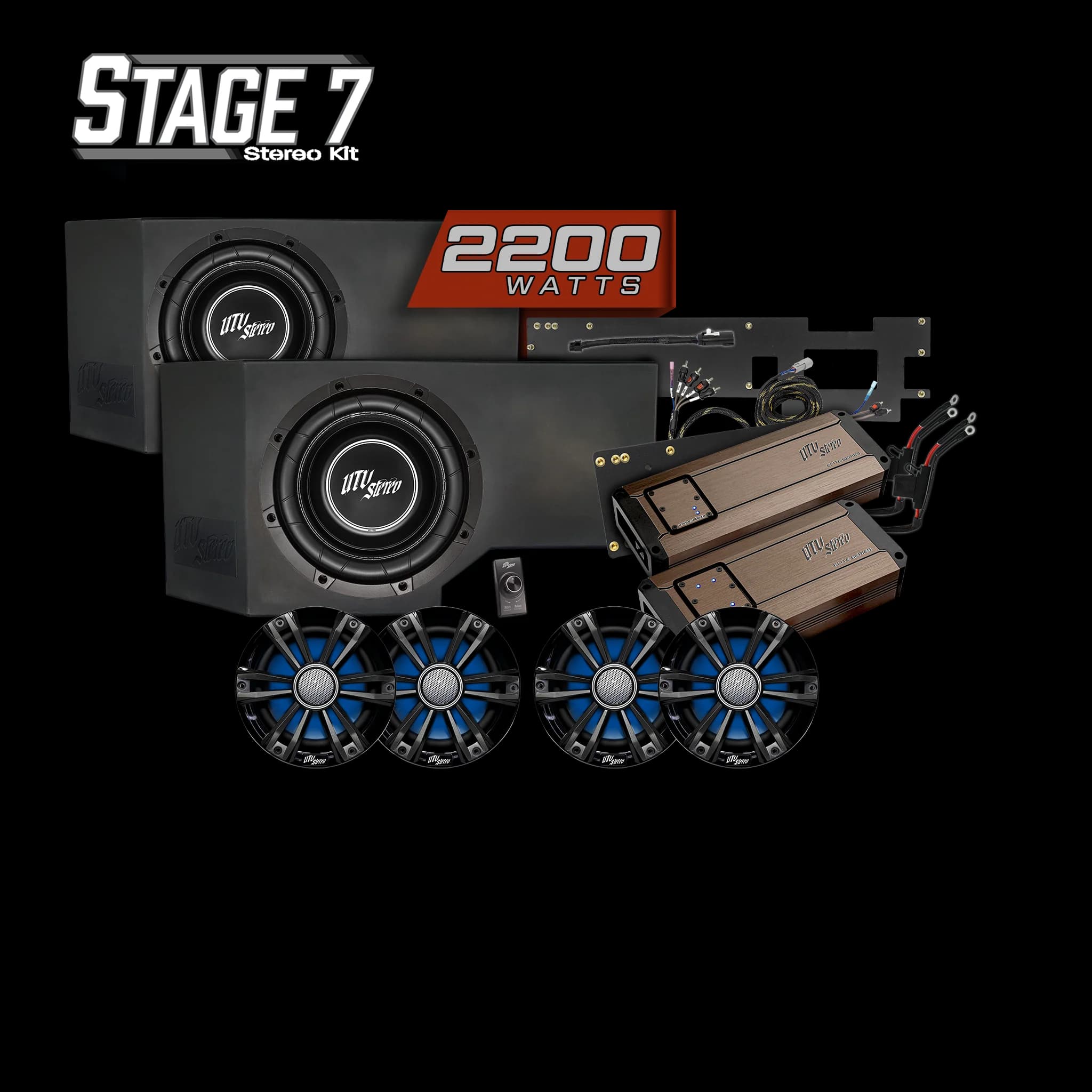 Kit de Audio Stage 7 Doble Subwoofer para Can-Am Defender HD11 BRP GO! | UTVS-DEF2-S7-GO