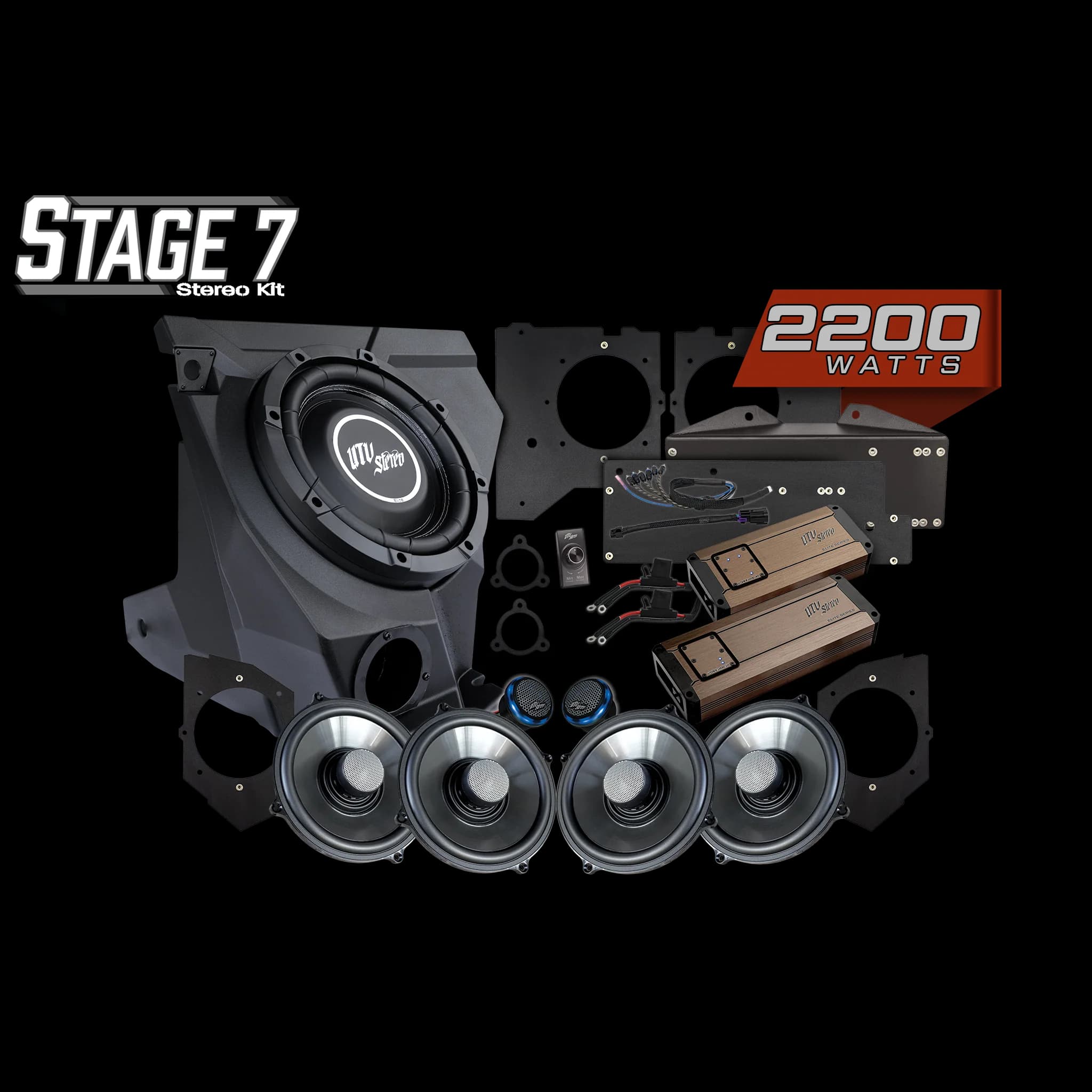 Kit de Audio Completo (Stage 7) Elite para Kawasaki Teryx H2 Garmin Tread | UTVS-H2-S7-GRM