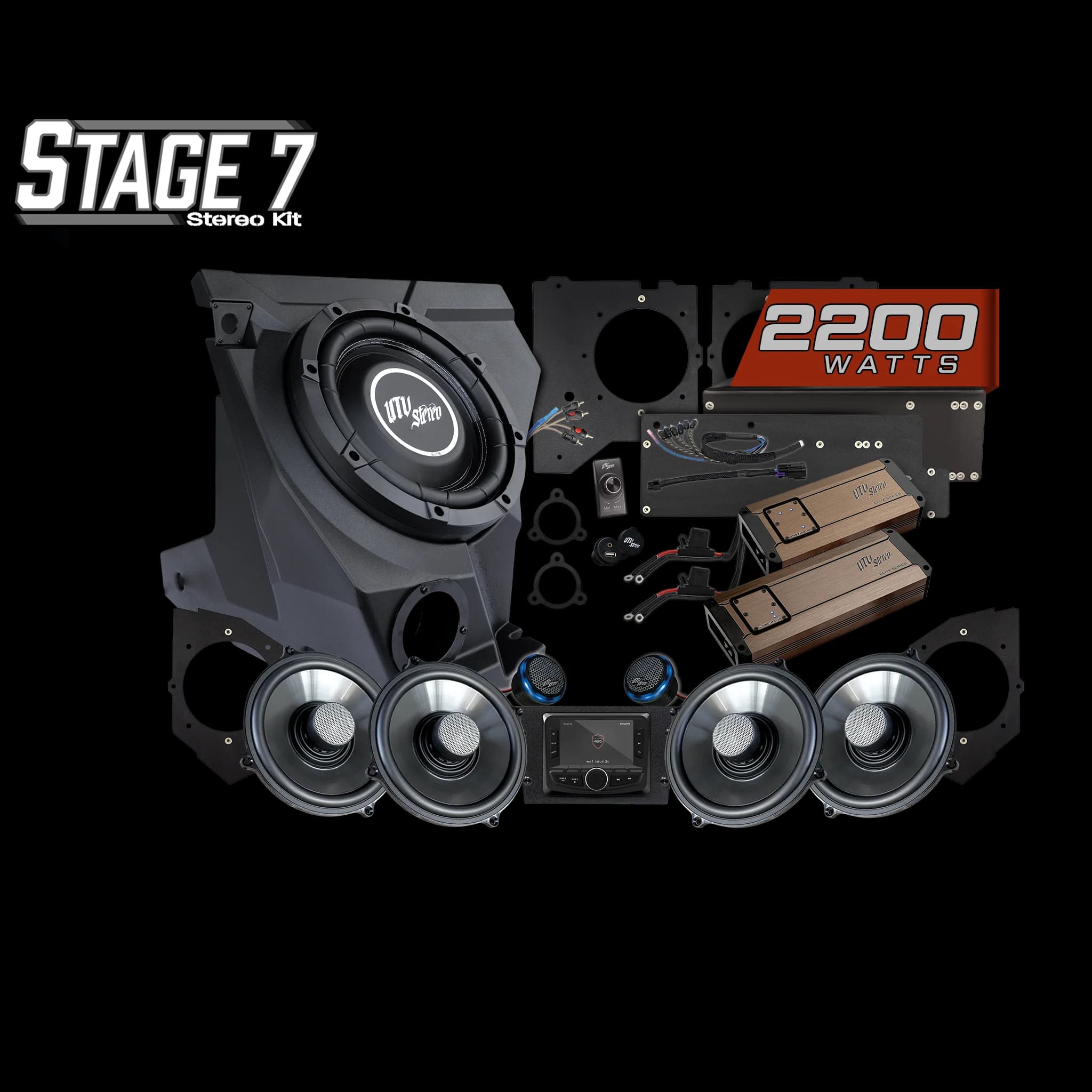 Kit de Audio Completo (Stage 7) Elite para Kawasaki Teryx H2 | UTVS-H2-S7