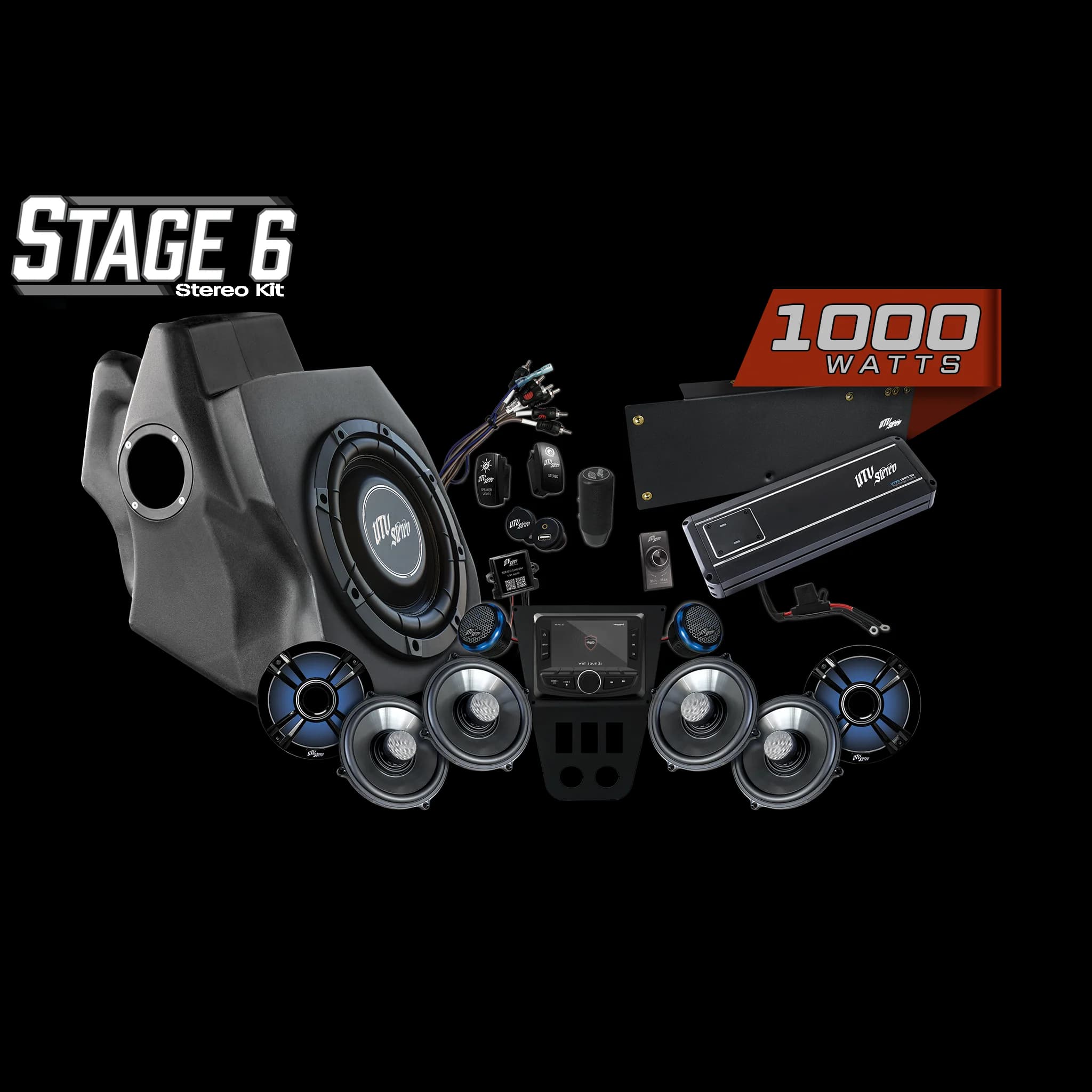 Kit de Audio Completo Signature Stage 6 para Polaris RZR Pro 2020-2024 | UTVS-PRO-S6-S