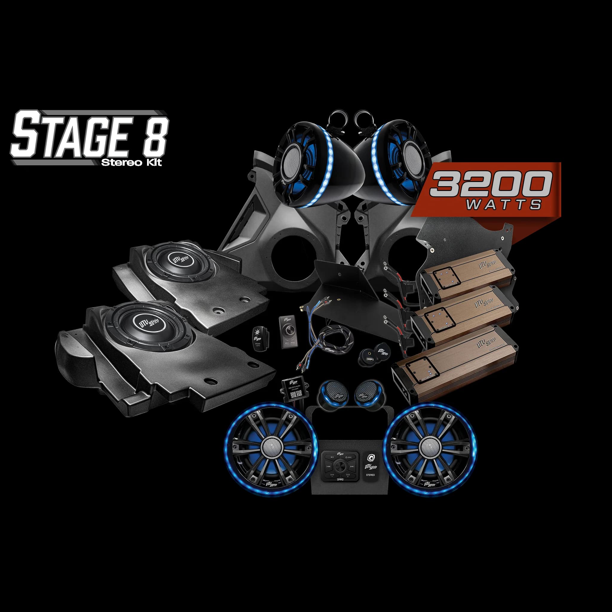 Kit de Audio Completo (Stage 8) Elite Series para Can-Am Maverick R | UTVS-R-S8-E