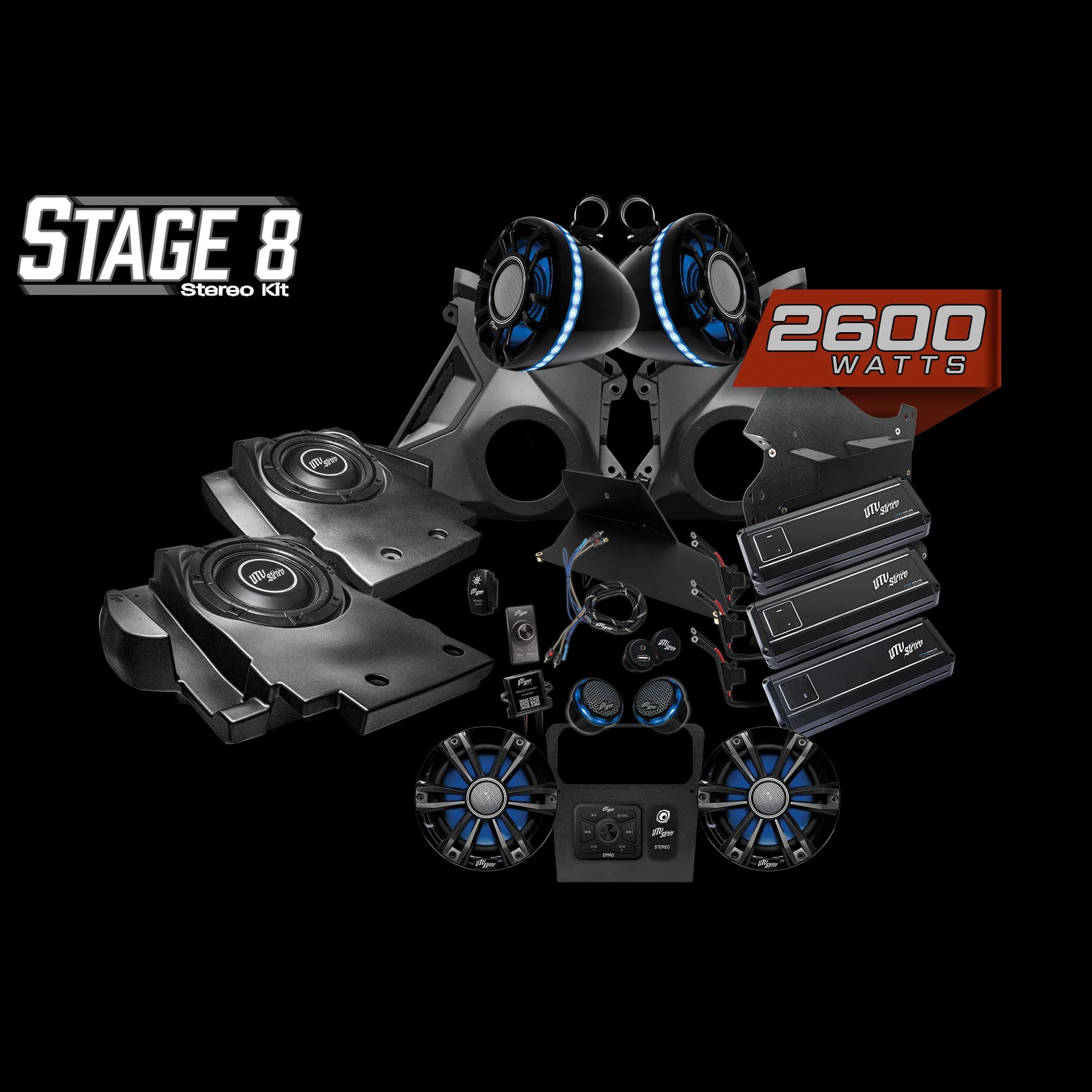 Kit de Audio Completo (Stage 8) Signature Series para Can-Am Maverick R | UTVS-R-S8-S