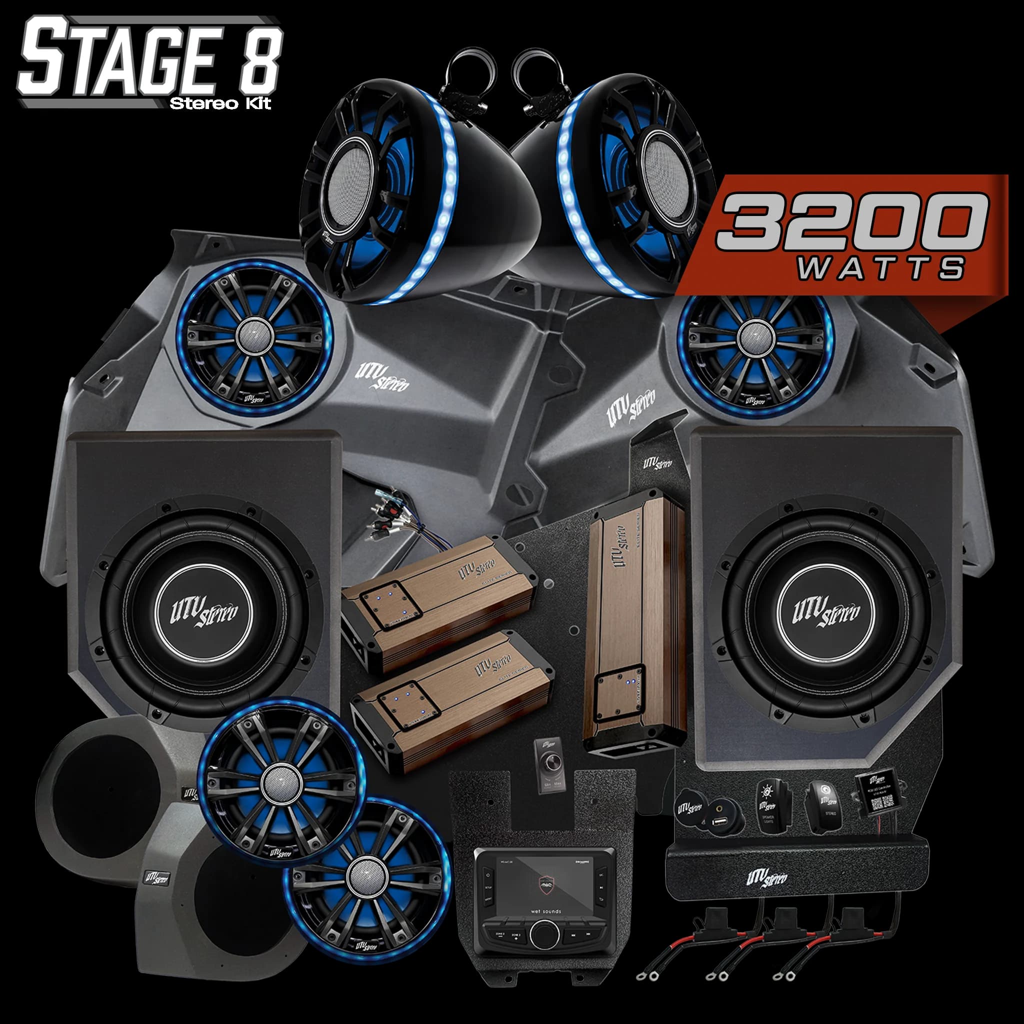 Kit de Audio Completo (Stage 8) Elite Series para Can-Am Maverick X3 | UTVS-X3-S8-E